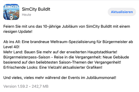 Neues Update Ver.1.59.2 11.12.24