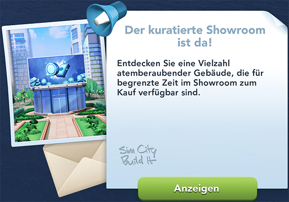 Kuratierte Showroom Info