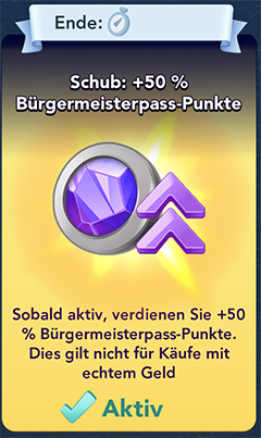 Schub+50 Bürgermeisterpass Punkte Start