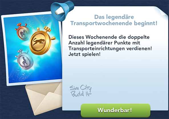 Das legendäre Transportwochenende Info