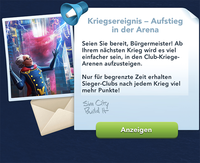 Kriegsereignis Aufstig Info